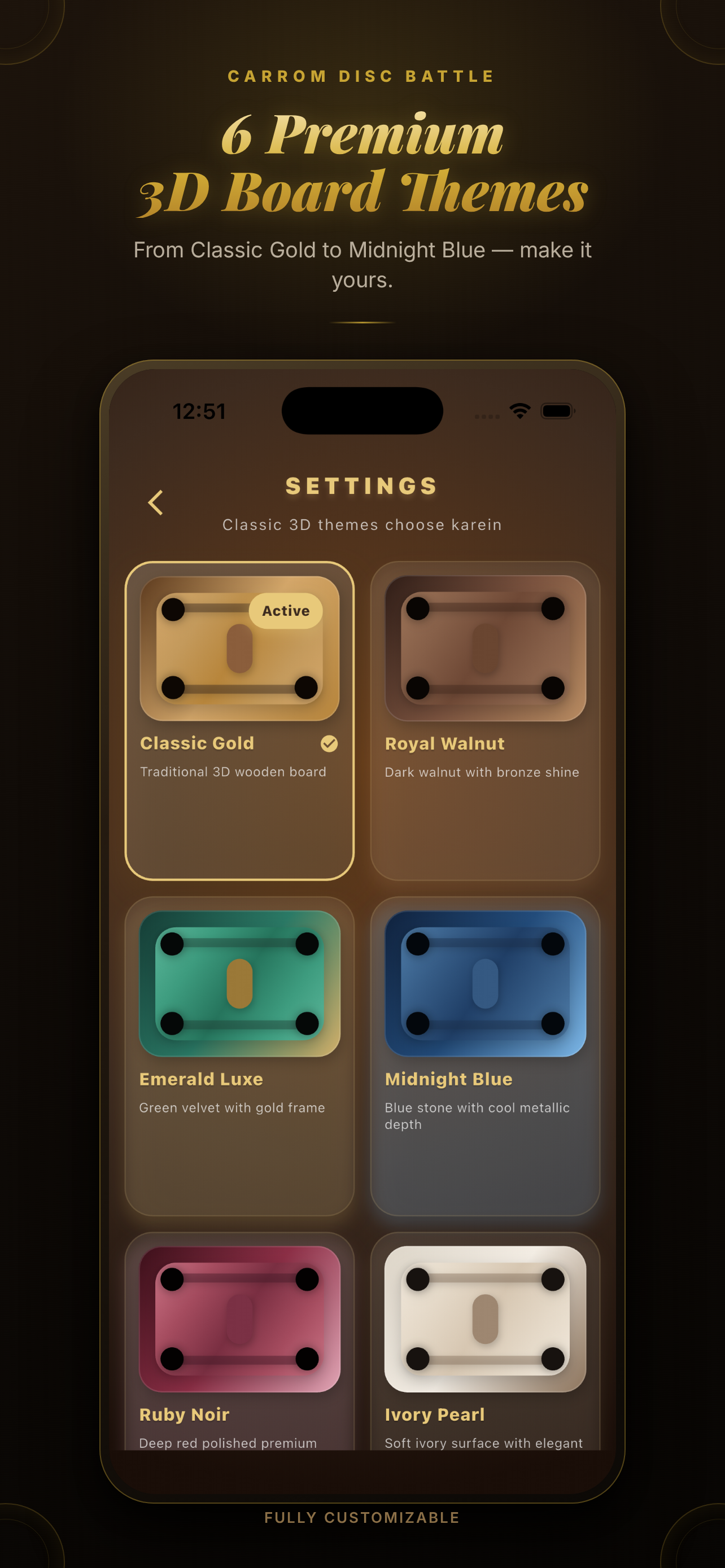 Disc Rider board themes